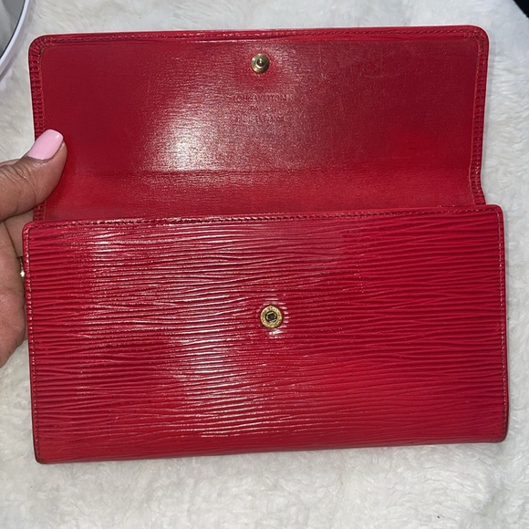 Louis Vuitton Red Epi Long Wallet Pouch - Picture 4 of 16